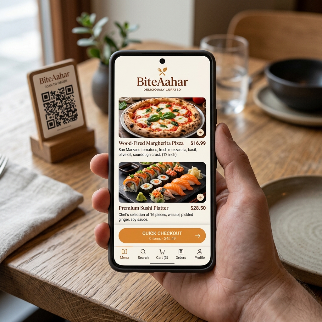 BiteAahar App Preview